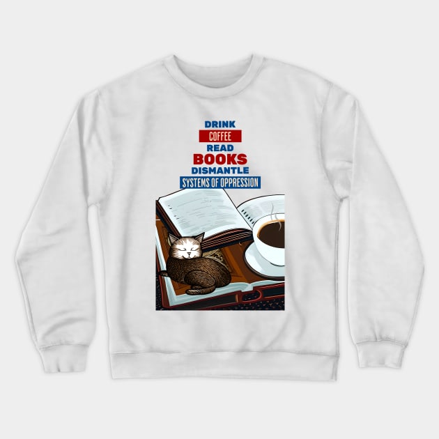 Coffee and book Crewneck Sweatshirt by Cheeky BB